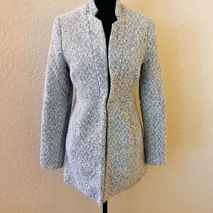 Vici Tayshia Women's Black and White Tweed Blazer